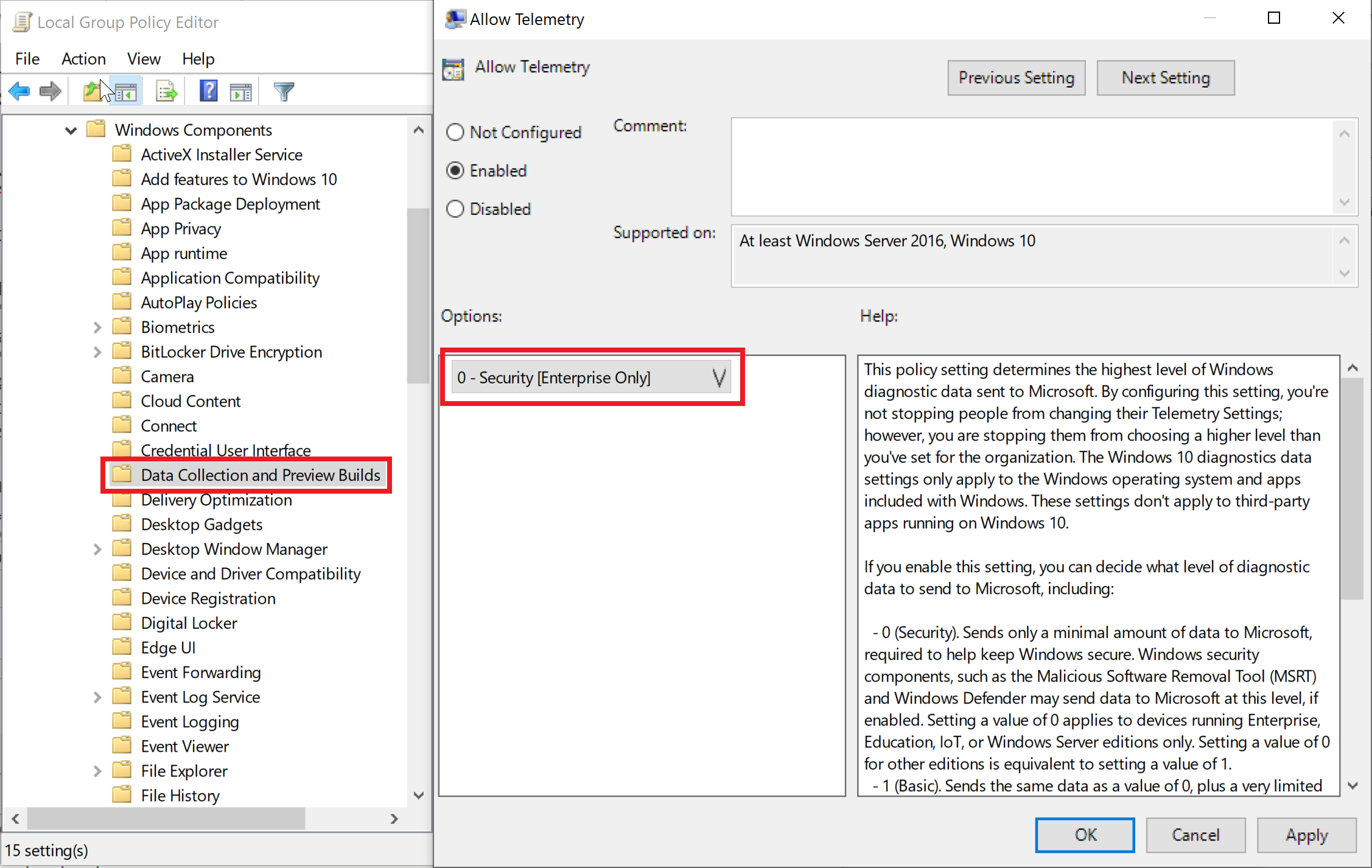Census Group Policy